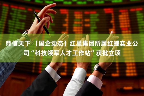 鼎信天下 【国企动态】红星集团所属红蝶实业公司“科技领军人才工作站”获批立项